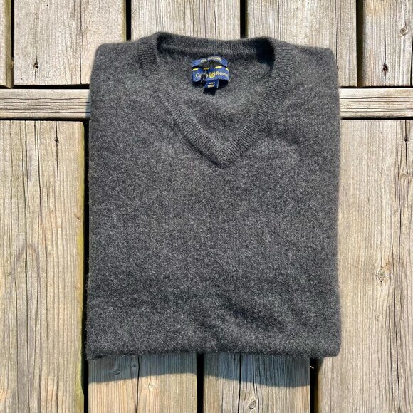 Men's CLUB ROOM 100% Cashmere V Neck Pullover Sweater - Picture 5 of 5